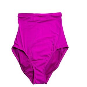 NWT Spanx Super High Rise Berry Pink Swimsuit Bikini Bottoms Size 10